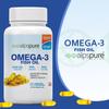 Alpspure Nutra Omega 3 Fish Oil 1000 Mg Fatty Acid Capsules | 180Mg EPA & 120Mg DHA | (60 Softgels Each) | Supports Healthy Heart, Joints, Skin, Brain & Eyes | For Men & Women pack of-2 view 2