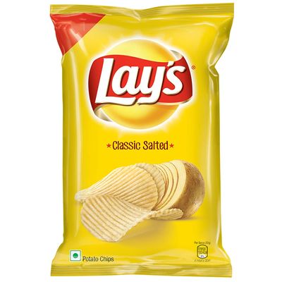 Lay's Classic Potato Chips - Salted, 246g (Pack of 3)