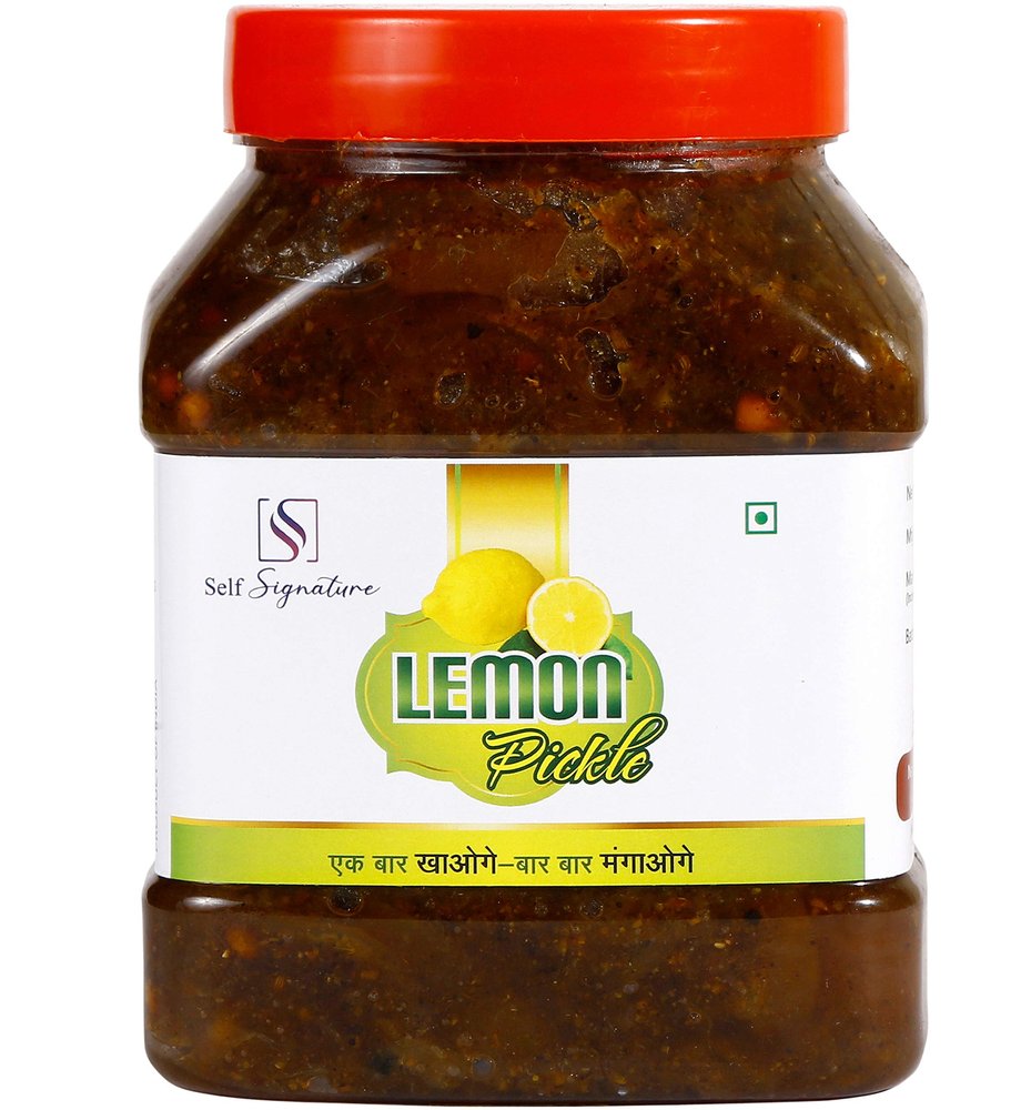 Self Signature Sweet Lemon Pickle Home Made ,Hand Made & Mother Made Herbal Masala Organic Punjabi Puchranga Super Nimbu Achaar (1kg)