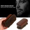 Men's Beard Brush Natural Horse Hair Mustache Shaving Brush Facial Hair Brush Wooden Handle view 3