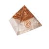 9Dzine Feng Shui Crystal Selenite Orgone Pyramid Energy Generator Triangle Selenite Orgonite Orgone Pyramid for Meditation Yoga Positive Energy Crystal Gift view 4