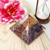 9Dzine Reiki Stones Amethyst Orgone Pyramid Orgonite Pyramid for Reiki Healing and Crystal Healing Stones Pyramid for Vastu Correction,Meditation,Wealth & Prosperity (Purple) view 2
