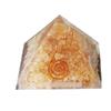 9Dzine Energy Generator Crystal Citrine Orgone Pyramid for EMF Protection Citrine Raw Chips Orgone Pyramid for Vastu Correction Aura Cleansing Stress Relives view 4