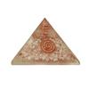 9Dzine Feng Shui Crystal Sunstone Orgone Pyramid Energy Generator Triangle Sunstone Orgonite Orgone Pyramid for Meditation Yoga Positive Energy Crystal Gift view 1