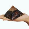 9Dzine Energy Generator Crystal Black Tourmaline Orgone Pyramid for EMF Protection Black Tourmaline Raw Chips Orgone Pyramid for Vastu Correction Aura Cleansing Stress Relives view 2