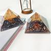 9Dzine Energy Generator Crystal Black Tourmaline Orgone Pyramid for EMF Protection Black Tourmaline Raw Chips Orgone Pyramid for Vastu Correction Aura Cleansing Stress Relives view 3