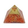 9Dzine Energy Generator Crystal Red Jasper Orgone Pyramid for EMF Protection Red Jasper Raw Chips Orgone Pyramid for Vastu Correction Aura Cleansing Stress Relives view 1