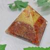 9Dzine Energy Generator Crystal Red Jasper Orgone Pyramid for EMF Protection Red Jasper Raw Chips Orgone Pyramid for Vastu Correction Aura Cleansing Stress Relives view 3