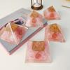 9Dzine Feng Shui Rose Quartz Orgonite Orgone Pyramid with Crystal and Copper Rose Quartz Orgone Pyramid with Crystal Point Pencil for Orgone Healing Positive Energy view 4
