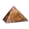 9Dzine Feng Shui Crystal Tiger Eye Orgone Pyramid Energy Generator Triangle Tiger Eye Orgonite Orgone Pyramid for Meditation Yoga Positive Energy Crystal Gift view 4