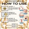Haria Naturals Hair Removal Powder (Sandalwood Fragrance) For Underarms, Hand, Legs & Bikini Line Three in one Use For D-Tan Skin, Removing Hair, Remove Dead cell Men & Women 400 gms view 3