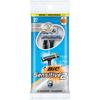 BIC Sensitive 2 Men's Disposable Razor, Two Blade Men's Razor, For a Soothing and Comfortable Shave, Blue Razors, 20 Count view 2