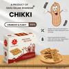 SAHU GAJAK BHANDAR Roasted Peanut Chikki 1400g | 4 x 350g Packs | Crunchy Chikki Bars | Gajak Jaggery Snacks | Gachak Chikki | Made with Cow Ghee | Premium Packaging view 3