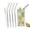 Eopzo Stainless Steel Reusable Beverage Drinking Straws with Straw Cleaning Brush SS 304 Food Grade (4 Bend and 1 Cleaning Brushes) view 1