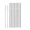 Eopzo Reusable Stainless Steel Drinking Straws Straight (8 Straight Straws, 2 Brush) view 1