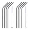 Eopzo Stainless Steel Drinking Reusable Straws, with a Straw Cleaning Brush (1 piece, Silver) view 1
