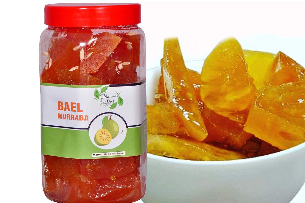 Natural Diet Premium Homemade Mother's Kitchen Bel Giri Murabba 1kg (for Those who Care'S Health First)