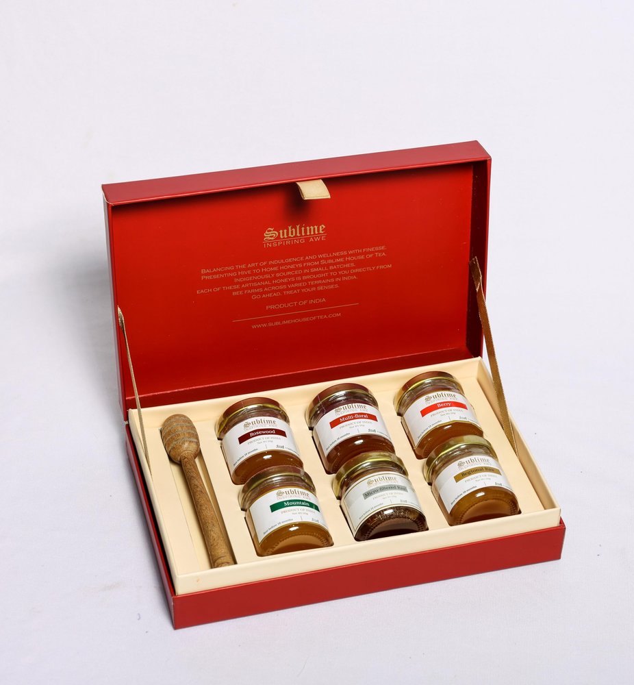 Sublime Bouquet Of Hive To Home, Honey Gift Box - Pack of 1, 600 g, Elegant Box Set | Perfect for Gifting | 100% Natural
