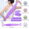 EKANTIK Shower Massager-Dual Sided Silicone Shower Bath Belt Back Scrubber Brush and Massager Foot/Sole Dead Skin Removal Cleaner Shower Bath Belt (Multi color) view 4