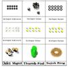 ACi Acupressure Sujok Byol, Star, Chakra, Ring Magnets and Thumb Pad Tools (General, Medium, Small) view 1