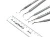 ADDLER DENTAL TEETH HYGIENE ORAL CARE KIT OF AMALGAM CARVER, SCALER, UNIVERSAL SCALER, CURETTES, EXPLORER D/E. SERRATED DOUBLE ENDED, 6 MM HANDLE AUTOCLAVABLE SET OF 5 .LIFE TIME ANTI RUSTING WARRANTY. view 2