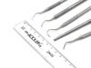 ADDLER DENTAL TEETH HYGIENE ORAL CARE KIT OF AMALGAM CARVER, SCALER, UNIVERSAL SCALER, CURETTES, EXPLORER D/E. SERRATED DOUBLE ENDED, 6 MM HANDLE AUTOCLAVABLE SET OF 5 .LIFE TIME ANTI RUSTING WARRANTY. view 3