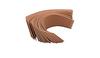 LEGORATE Premium Non-Woven Hair Removal Plain Waxing Strips (80 Strips) (BROWN STRIPS) view 2