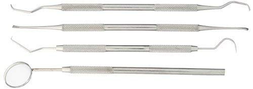 BSI Dental Hygiene Kit For Home Use - Calculus & Plaque Remover Set - Tartar Scraper, Scaler Instrument, Tooth Pick, Mouth Mirror - Effective Teeth Cleaning Tools to Maintain High Oral Care