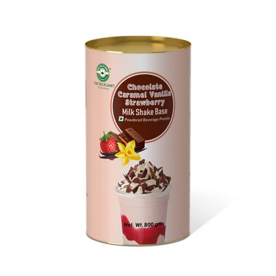 The Tea Planet Caramel Vanila Thick Milkshake Mix Powder - 400gm