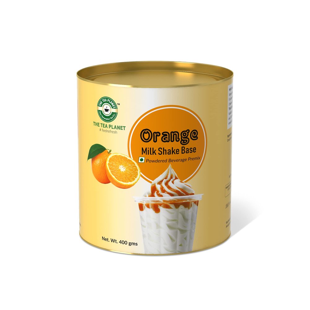 The Tea Planet Orange Thick Milkshake Mix Powder - 400gm