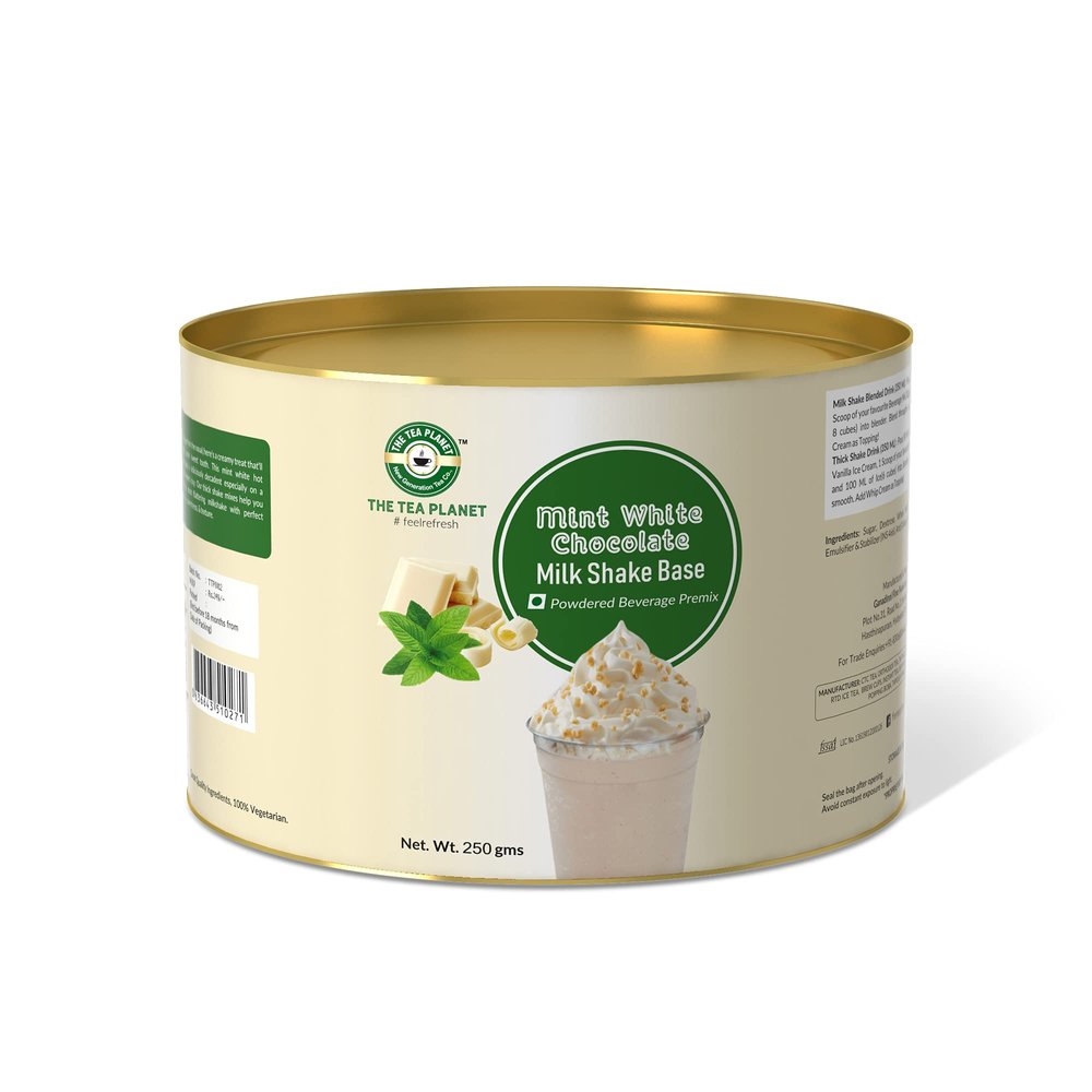The Tea Planet Mint White Thick Milkshake Mix Powder - 250gm
