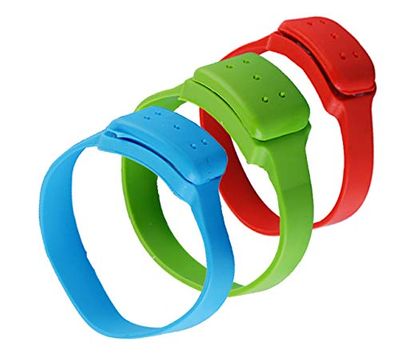 LeevMe Silicon Mosquito Repellent Wrist Bands for 60 Days Use, Resealable, DEET free Mosquito Repellent Bracelets for Kids and Adults, For Indoor and Outdoor (3 Bands)