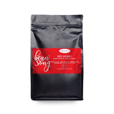 Bean Song Red Honey Single Estate Coffee Powder (500g) | Crystal Valley Estate, Coorg | delicate honey flavour notes | Medium Roast & Freshly Ground for Pour Over