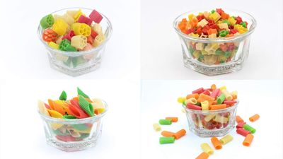 Grocery House Combo Pack of Colourful Star ,FUNNAL , Pipe Shape FRYUMS | Ready to Fry Pack of 4 Each 100/200/300/400/500 gram (Pack of 4* 300 gram)