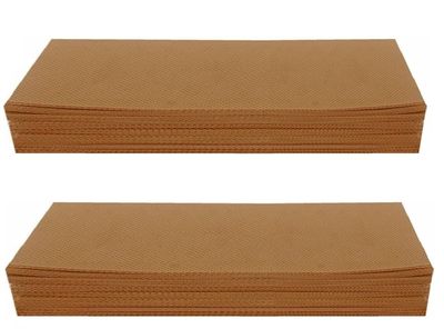 Ghelonadi Women Waxing Strip Body Hair Removal Non-Woven Wax Pata For Face, Legs, Underarms, Facial Eyebrow (80 Pcs, Brown)