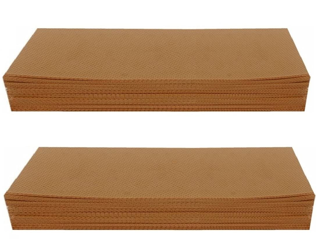 Ghelonadi Women Waxing Strip Body Hair Removal Non-Woven Wax Pata For Face, Legs, Underarms, Facial Eyebrow (80 Pcs, Brown)