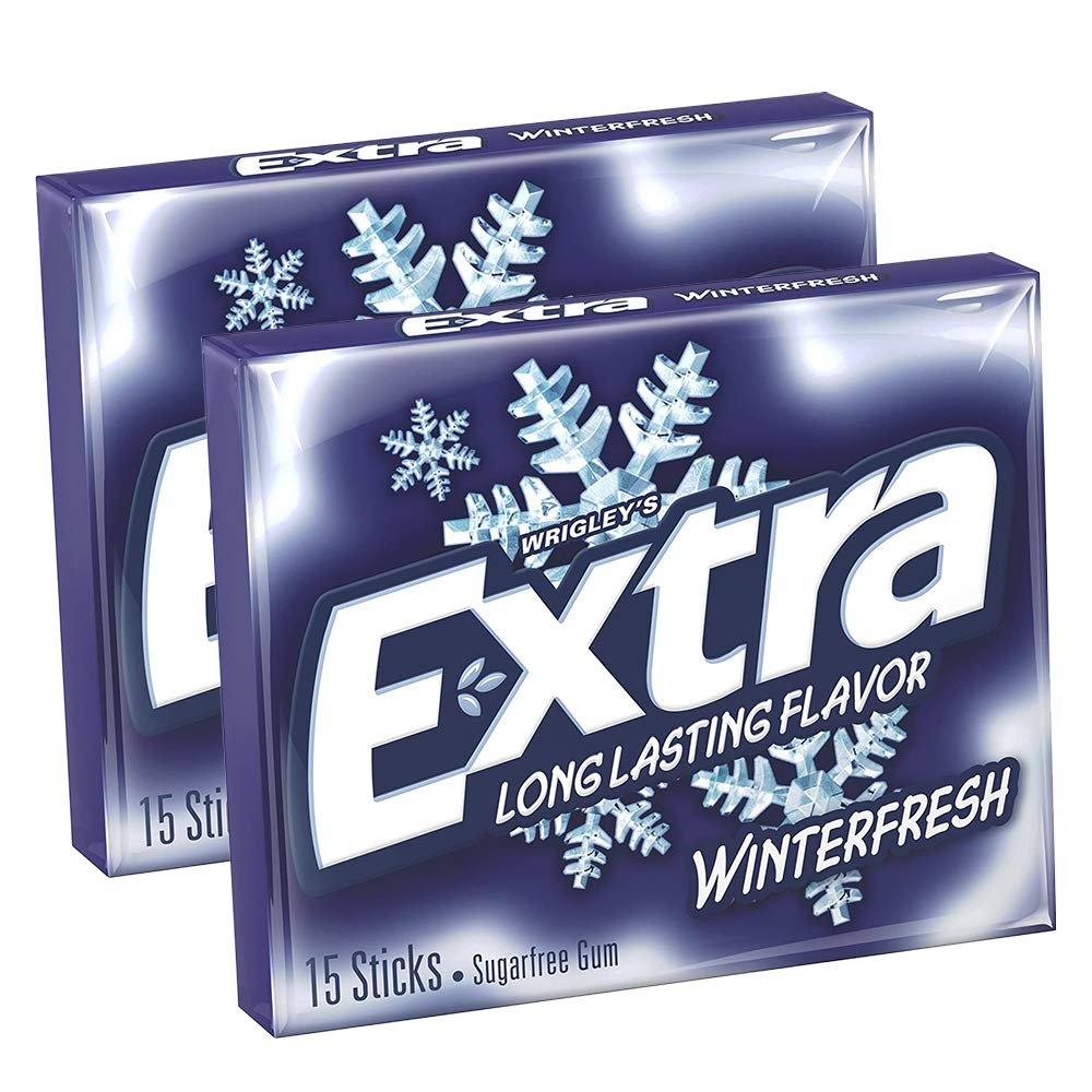 Wrigley's Extra Winterfresh Long Lasting Flavor, 2 x 40.5 g