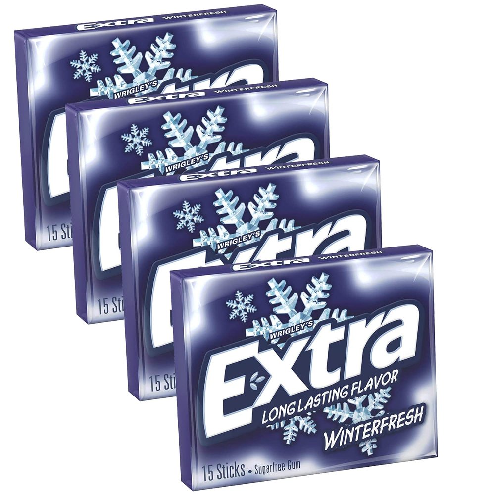 Wrigley's Extra Winterfresh Long Lasting Flavor, 4 x 40.5 g
