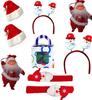 MANTOUSS Christmas Gift for Kids/Christmas Gifts for Girls/Christmas Gifts for Boys-2 Each Christmas Cap, Band, Hair Band, Santa Clause +a Box of Handmade s for Kids/Party+Card view 1