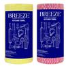 BREEZE Non-Woven Kitchen Towel Roll Highly Absorbent & Extra Soft Tissue Reusable Paper Natural Fibers 80 Pulls Per Roll (Pack of 2, Multicolour) view 1