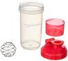 amazon basics Sports Shaker Bottle with Storage Compartment and Blender Ball view 2