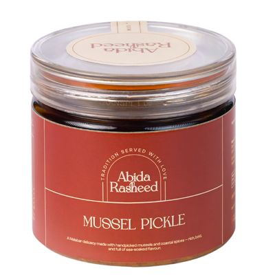 Abida Rasheed Home-Made Mussel Pickle | Malabari Kallummakkaya Achaar (Pack of 1)