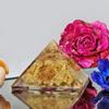 9Dzine Feng Shui Crystal Yellow Quartz Orgone Pyramid Vastu Meditation Yellow Quartz Orgonite Orgone Pyramid for EMF Protection with Crystal and Copper for Home Office Dcor Crystal Gift view 3
