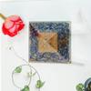 9Dzine Feng Shui Lapis Lazuli Orgonite Orgone Pyramid with Crystal and Copper Lapis Lazuli Orgone Pyramid with Crystal Point Pencil for Orgone Healing Positive Energy view 4