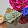 9Dzine Feng Shui Crystal Amazonite Orgone Pyramid Vastu Meditation Amazonite Orgonite Orgone Pyramid for EMF Protection with Crystal and Copper for Home Office Dcor Crystal Gift view 3