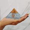 9Dzine Feng Shui Crystal Opal Orgone Pyramid Vastu Meditation Opalite Orgone Pyramid for EMF Protection with Crystal and Copper for Home Office Dcor Crystal Gift view 2