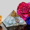 9Dzine Feng Shui Crystal Opal Orgone Pyramid Vastu Meditation Opalite Orgone Pyramid for EMF Protection with Crystal and Copper for Home Office Dcor Crystal Gift view 3