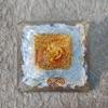 9Dzine Feng Shui Crystal Opal Orgone Pyramid Vastu Meditation Opalite Orgone Pyramid for EMF Protection with Crystal and Copper for Home Office Dcor Crystal Gift view 4