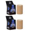 A-Tape Cohesive Crepe (7.5cm X 4.5 mtr, Pack of 2) Elastic Self Adherent Crepe Bandage Breathable Self Adhesive Cohesive Bandage for Humans & Pets (Dogs, Cats, Birds) (7.5 cm) (Beige) view 1