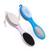 Fangze Pumice Stone Brush for Feet, 2 Pack Foot Brush Scrubber 4 in 1 Pedicure Paddle Kit for Foot Care ( Lilac and Blue) view 1